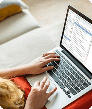TaskTrain on a laptop, used from a couch